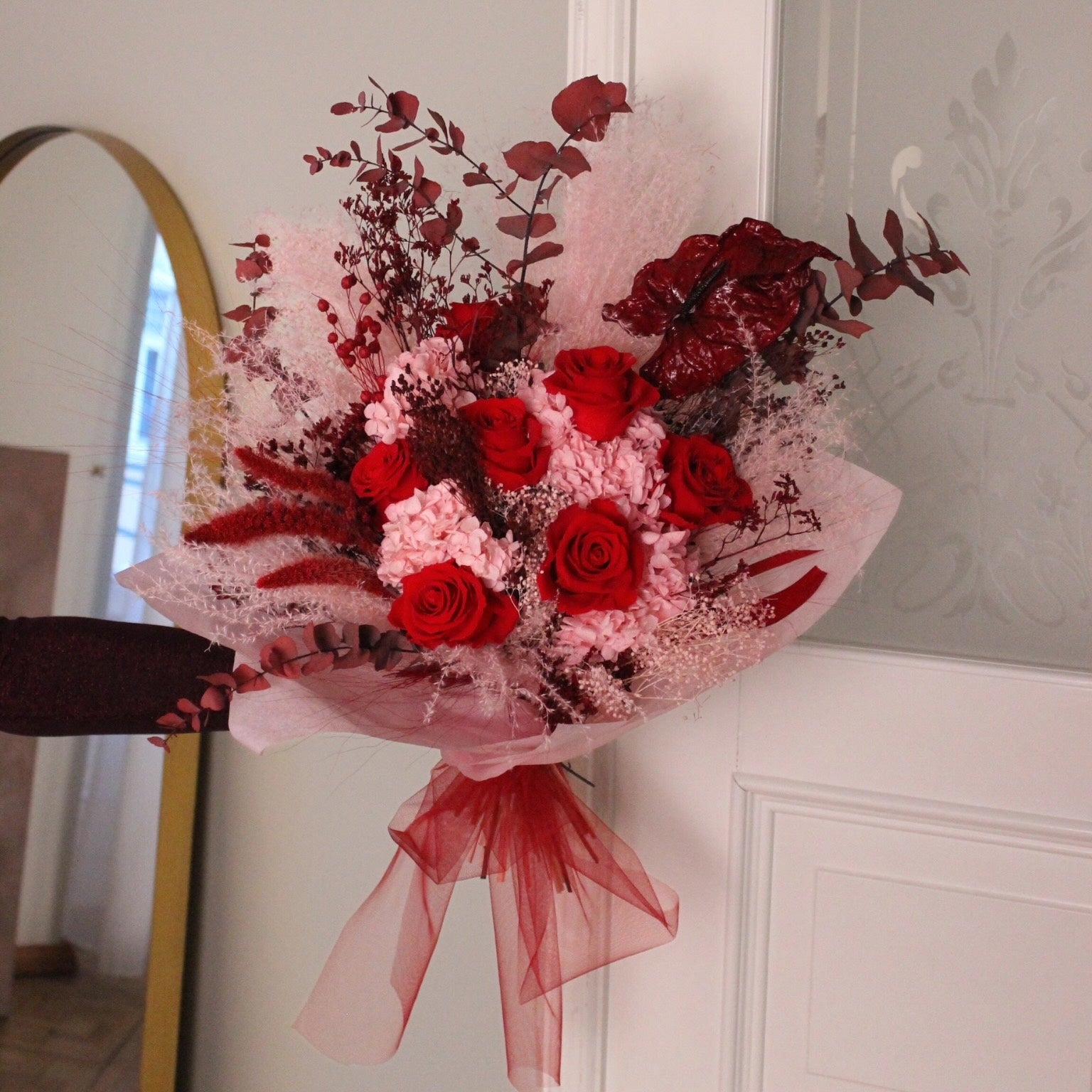 Je T’aime – Luxe Stabilizēto Ziedu Pušķis