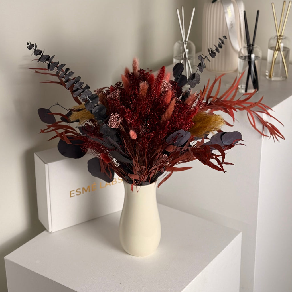 BURGUNDY MUSE DRIED BOUQUET