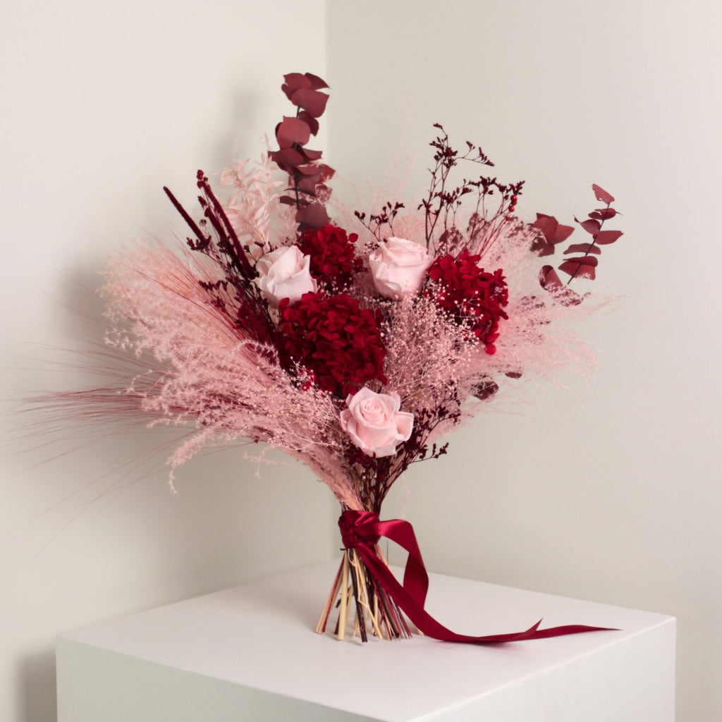 Rouge Velours – Stabilizēto Ziedu Pušķis