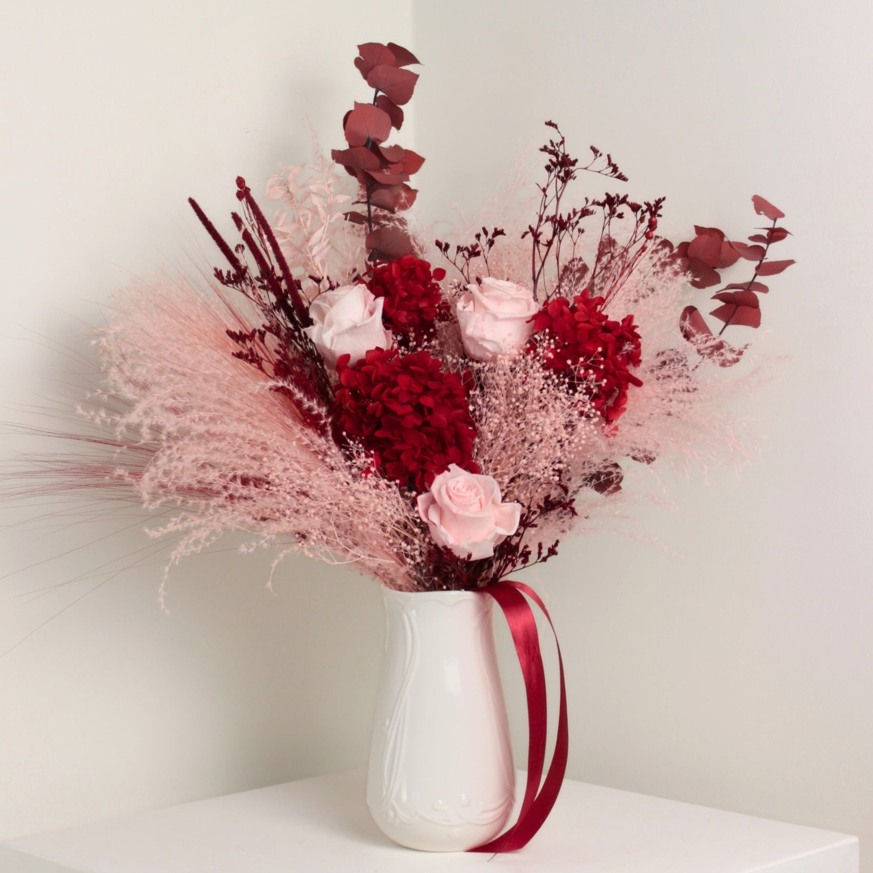 Rouge Velours – Stabilizēto Ziedu Pušķis