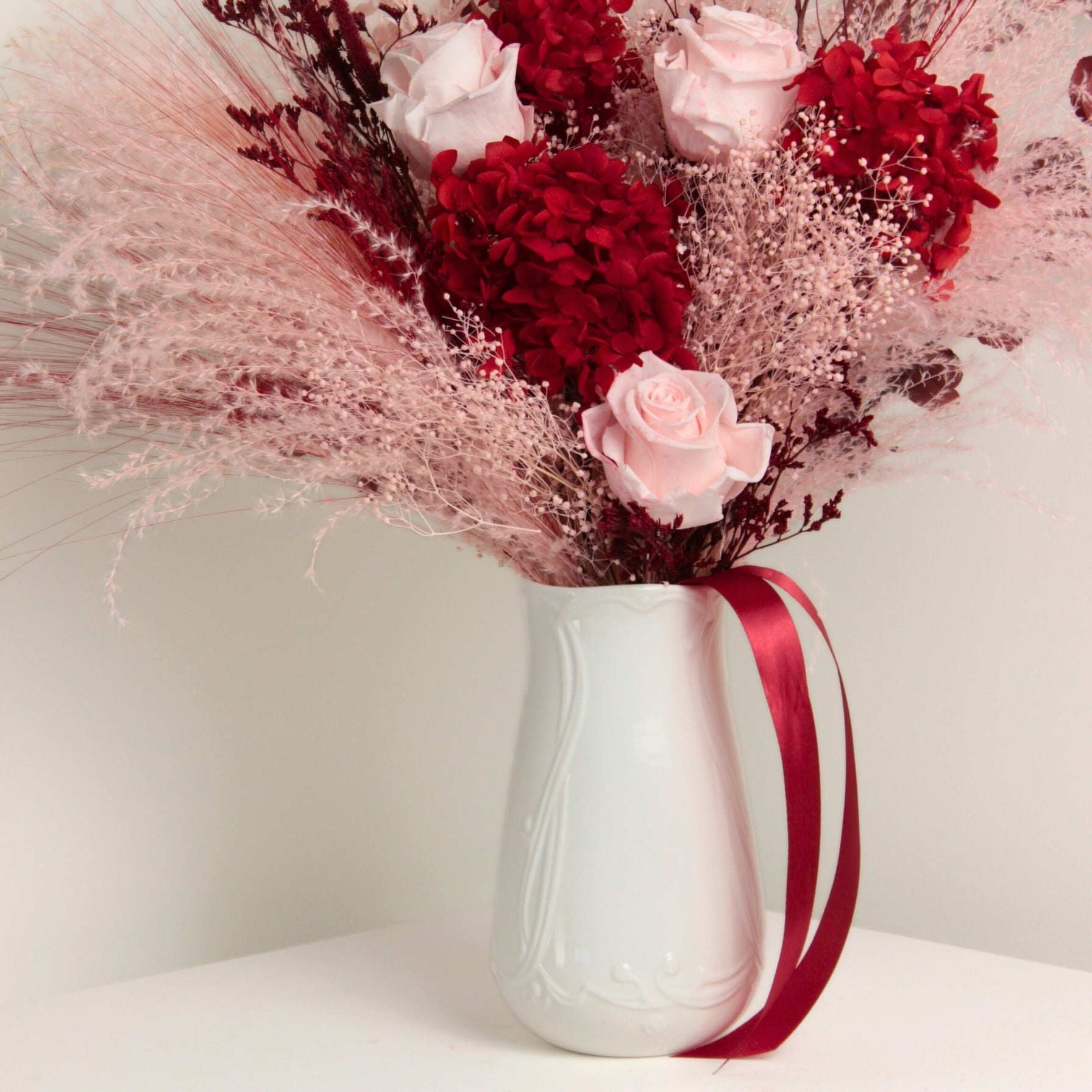 Rouge Velours – Stabilizēto Ziedu Pušķis