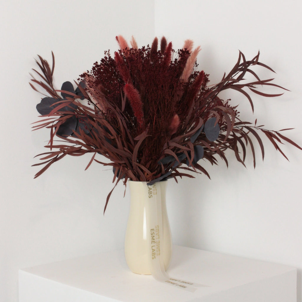 BURGUNDY MUSE DRIED BOUQUET
