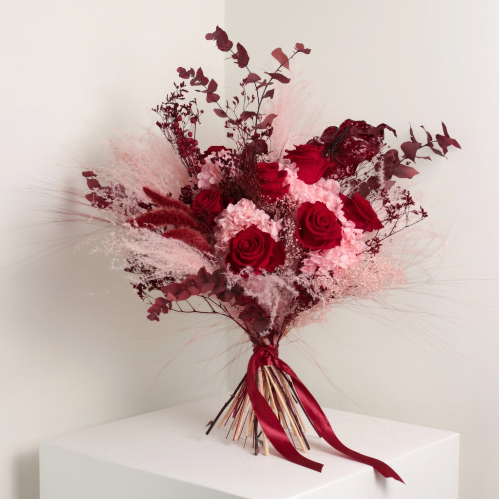 Je T’aime – Luxe Stabilizēto Ziedu Pušķis