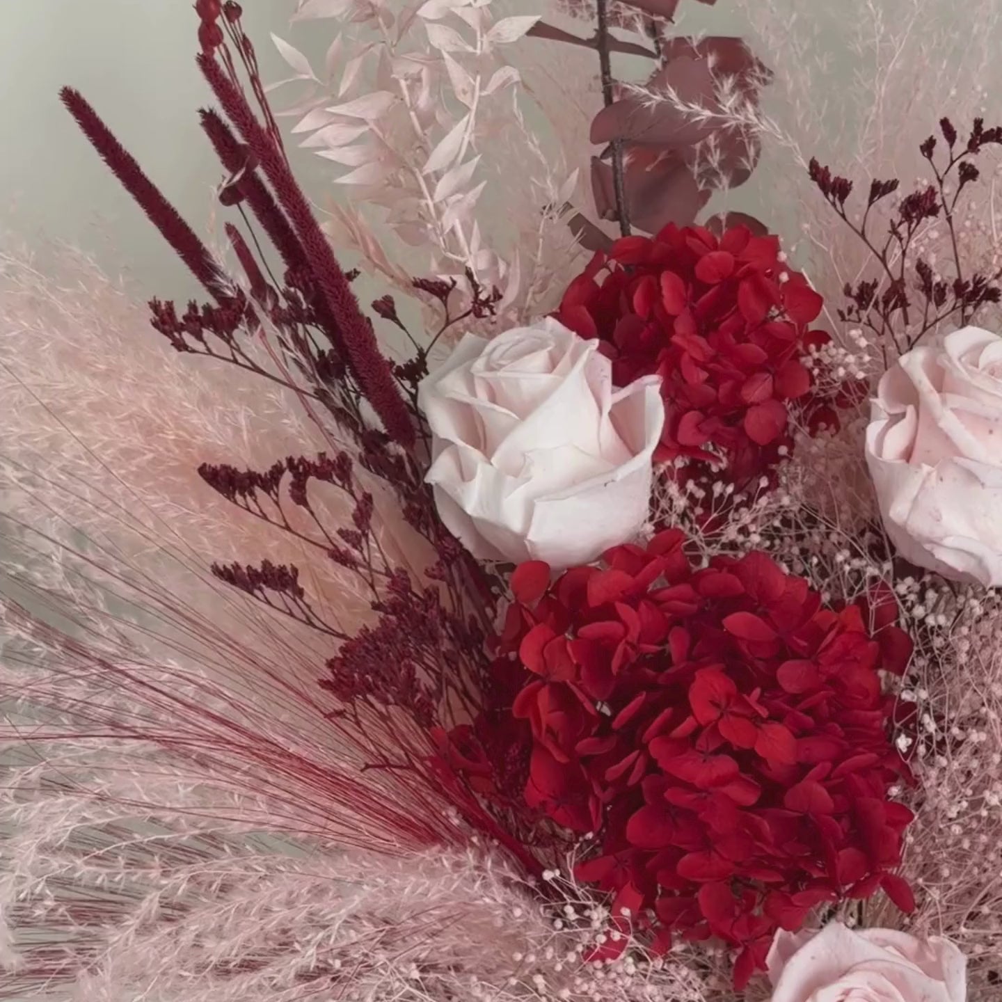 Rouge Velours – Stabilizēto Ziedu Pušķis